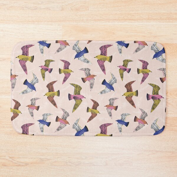 Item preview, Swooping Birds Pattern in Autumn Sky designed and sold by rocketandindigo.