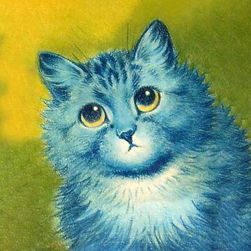 blue cat painting