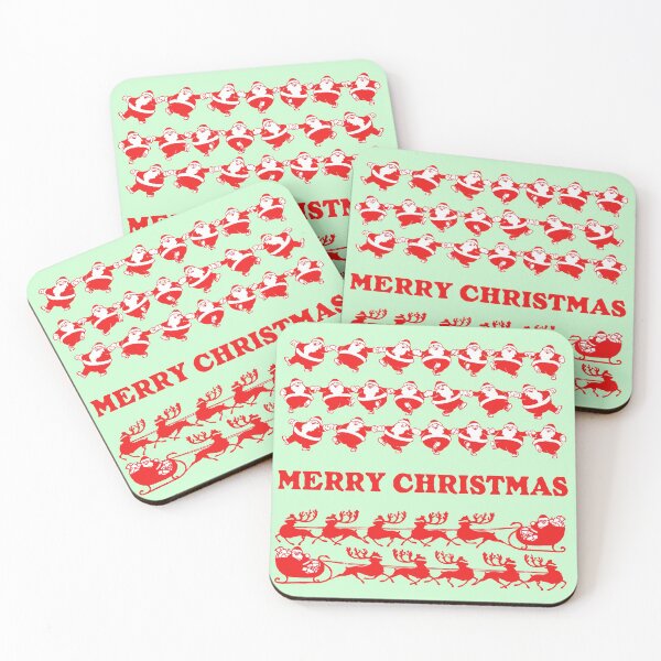 Item preview, Vintage Santa Claus Dancing Christmas Pattern red designed and sold by Anna Lemos.