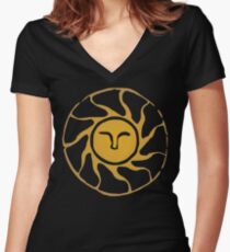Praise the Sun Women's Fitted V-Neck T-Shirt