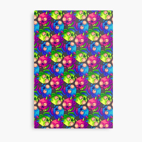 Devil Skulls Metal Print