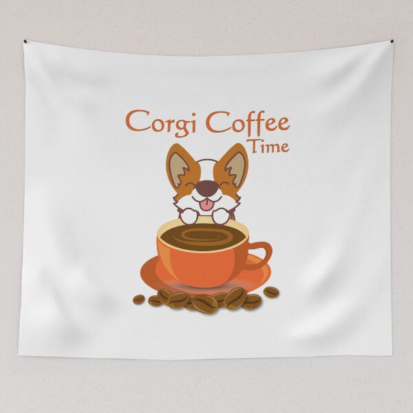 Item preview, Corgi Coffee Time designed and sold by anbartshirts.