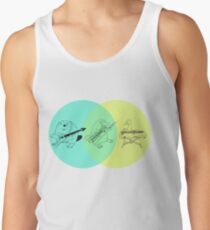Camisetas de tirantes para hombre Keytar ornitorrinco Diagrama de Venn