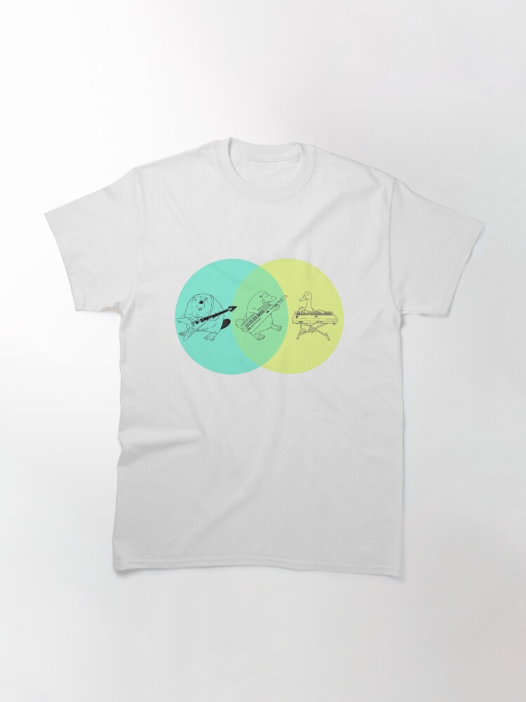 Thumbnail 3 of 7, Classic T-Shirt, Keytar Platypus Venn Diagram designed and sold by GuyBlank.