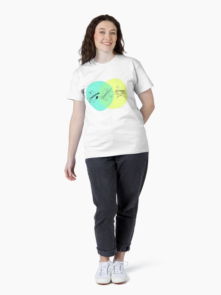 Thumbnail 4 of 7, Classic T-Shirt, Keytar Platypus Venn Diagram designed and sold by GuyBlank.
