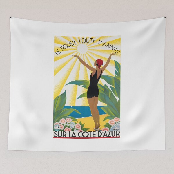Item preview, 1931 Sur La Cote D'Azur France Travel Poster designed and sold by retrographics.