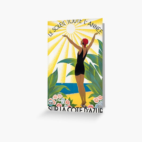 Item preview, 1931 Sur La Cote D'Azur France Travel Poster designed and sold by retrographics.