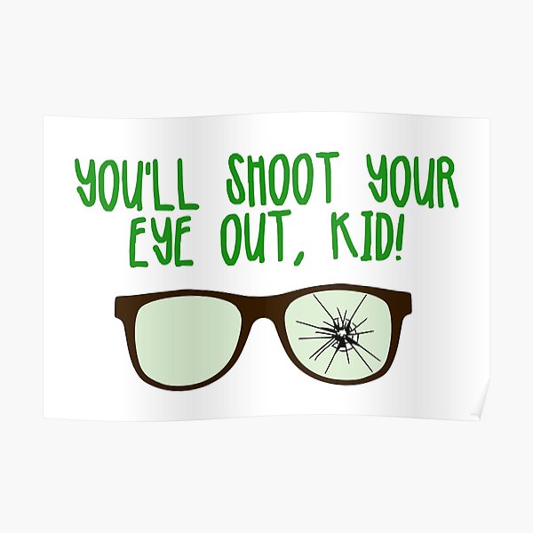 A CHRISTMAS STORY YOULL SHOOT YOUR EYE OUT  WITH FESTIVE FABRIC BAND HAND TOWEL 