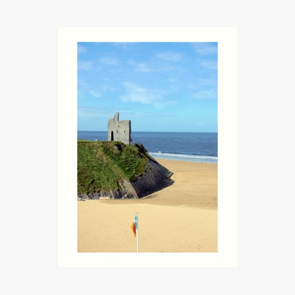 an irish flags view Ballybunion Ireland Art Print