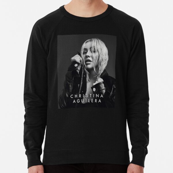 Men/'s Sweatshirt Light Sweater Light Grey Grey Christina Aguilera Lips Lips