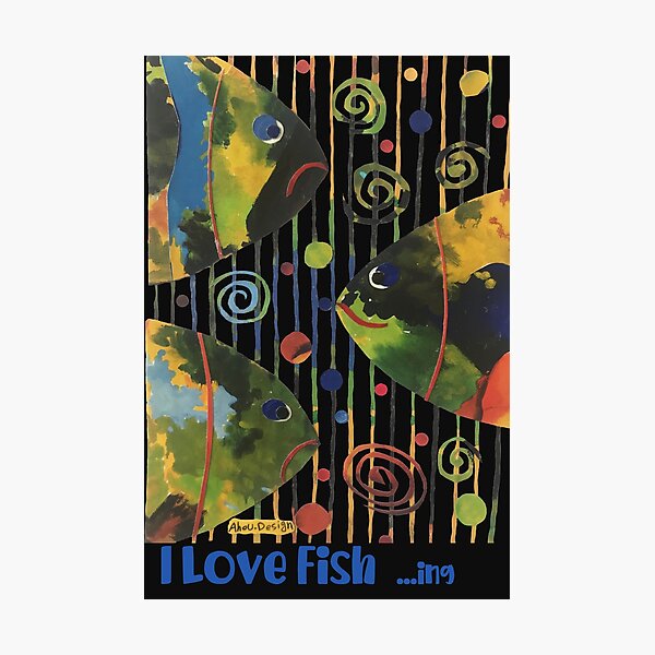 Item preview, I Love Fishing designed and sold by AhouDesign.