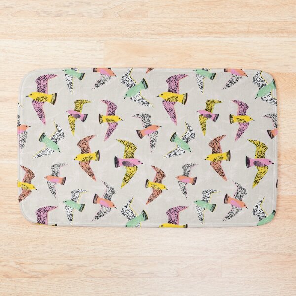 Item preview, Swooping Birds Pattern in Spring Sky designed and sold by rocketandindigo.