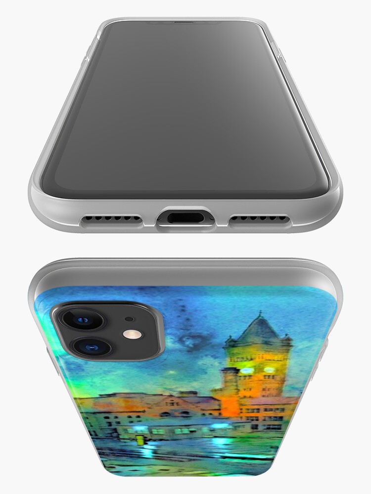 Alternate view of Clock Tower in Rain iPhone Case & Cover