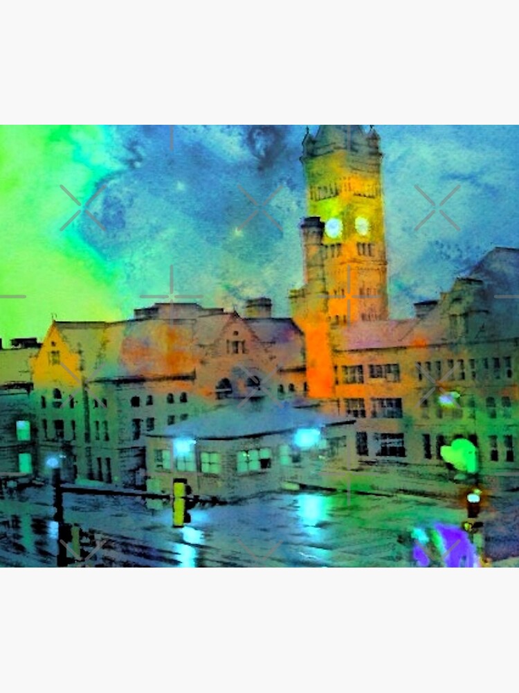 Clock Tower in Rain by KarleighBon