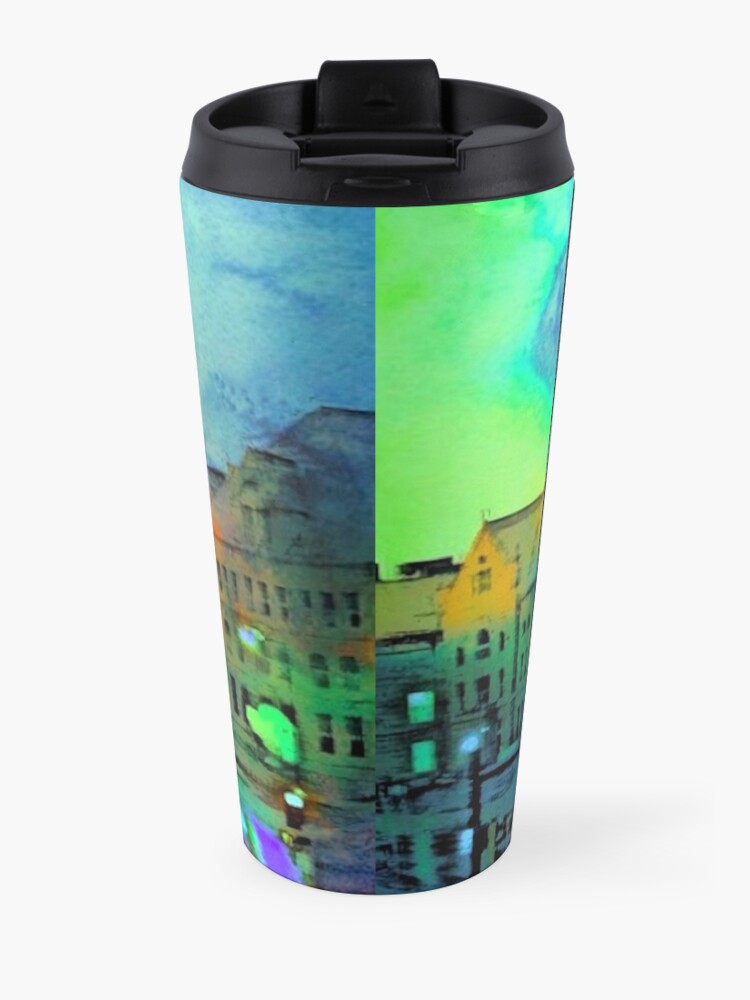 Alternate view of Clock Tower in Rain Travel Mug