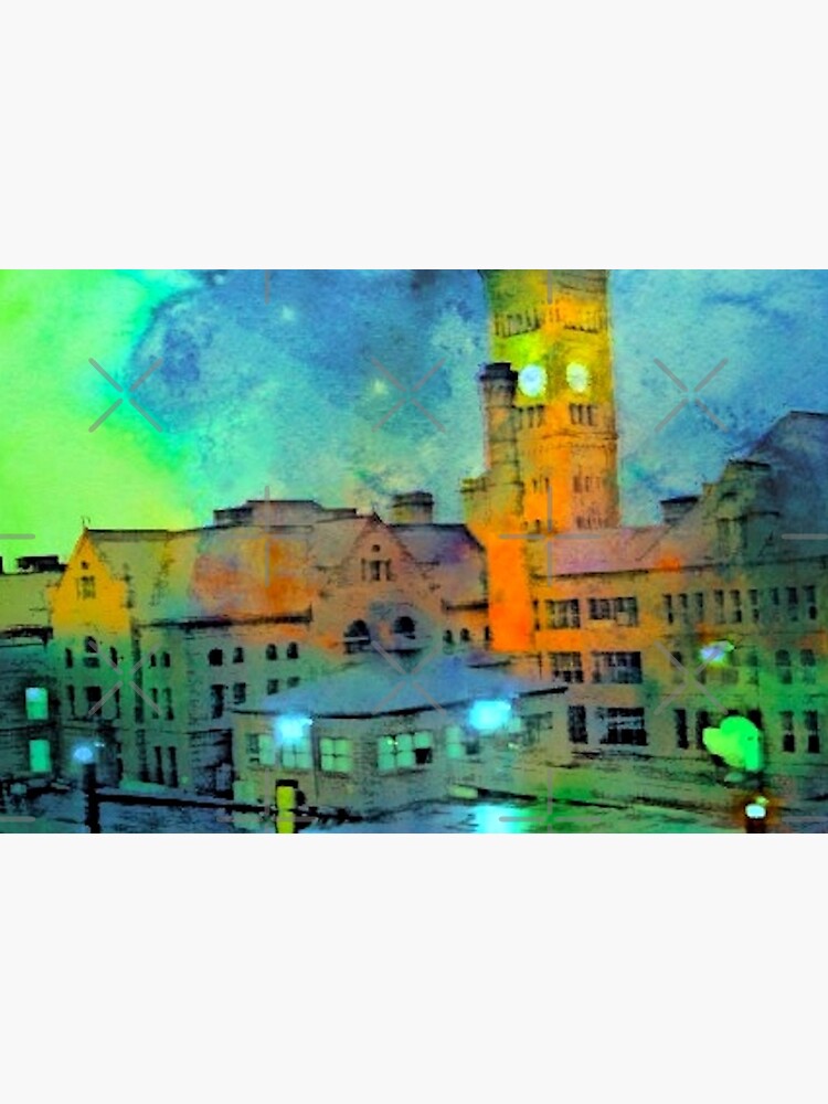 Clock Tower in Rain by KarleighBon