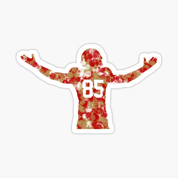 George KITTLE #85 TE San Francisco 49ers Fan Sticker Decal Bumper Window  3.75