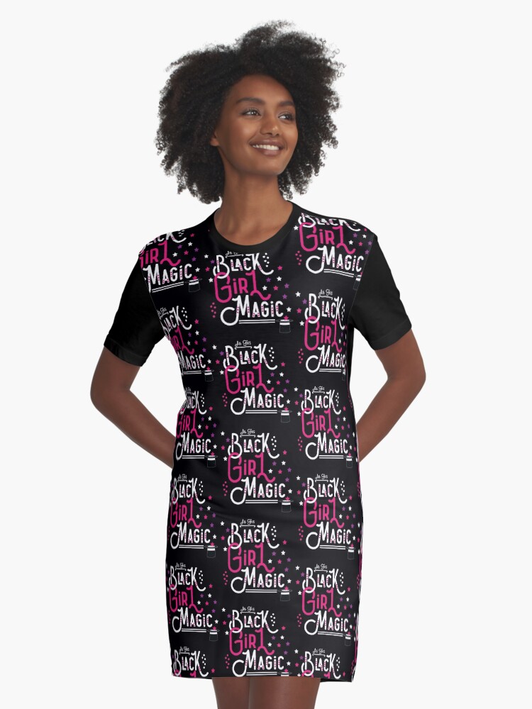 black girl magic t shirt dress