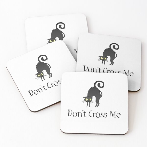 Item preview, Don't Cross Me - Black Cat designed and sold by wanderingfools.