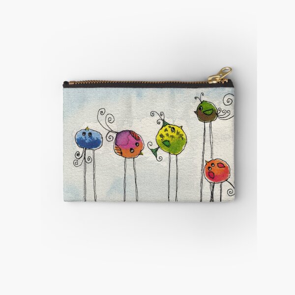 Item preview, Five Silly Watercolor Birds designed and sold by DefinitelyDella.