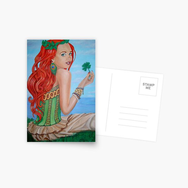 Julia's Four Leaf Clover Postcard