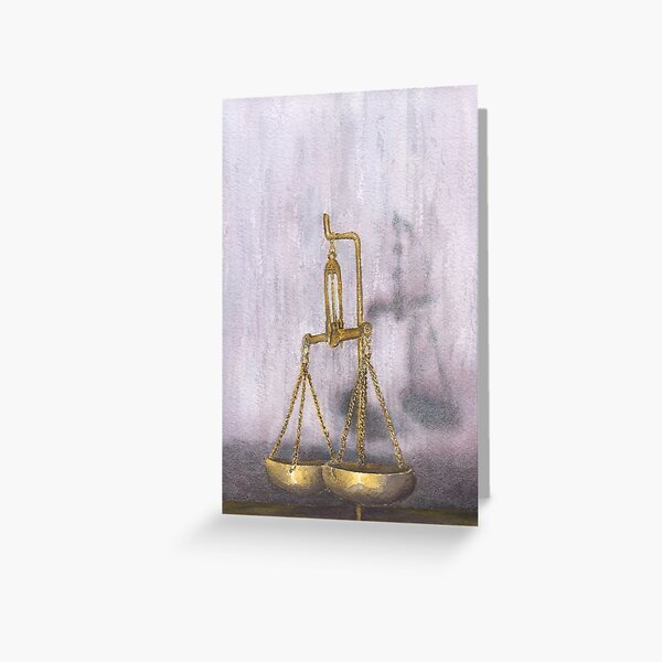 Scales of Justice Greeting Card