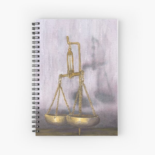Scales of Justice Spiral Notebook