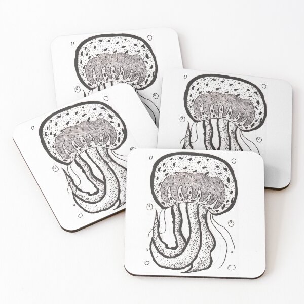 Item preview, Inktober Day 1: Jellyfish designed and sold by TweekiedooX3.