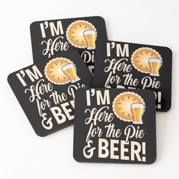 Item preview, Funny Thanksgiving Dinner - Here for Pie and Beer designed and sold by eternallygifted.
