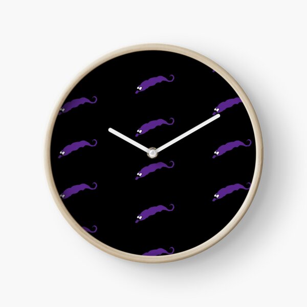 Purple Worm on String - Its Baby Time Clock