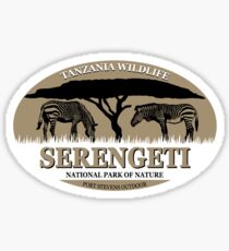Zebras in Serengeti Sticker