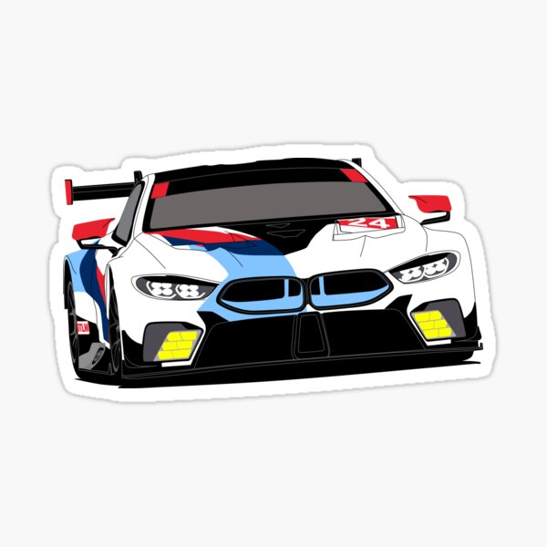 Aufkleber Sticker BMW GT LM IMSA mit M-Streifen design 