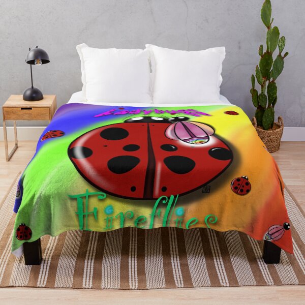 Item preview, Ladybugs & Fireflies (rainbow) designed and sold by DAMCDesigns.