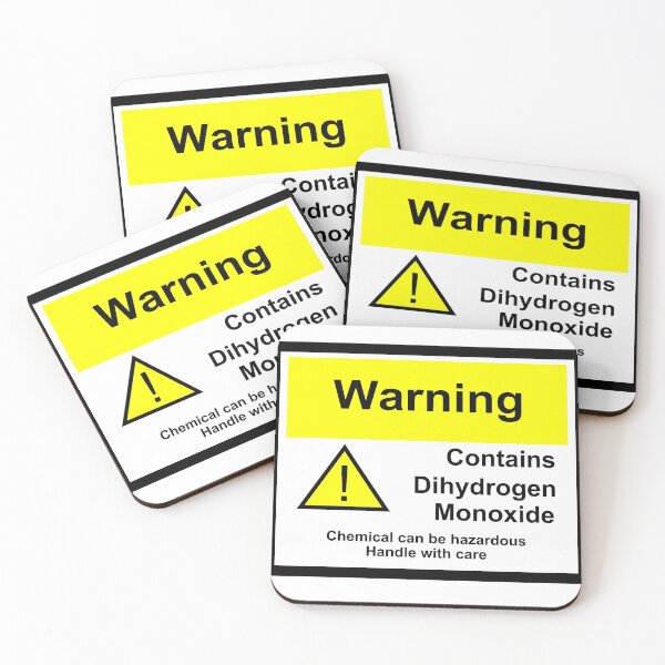 Item preview, Chemical Warning Sign: Dihydrogen Monoxide designed and sold by LastLittleBird.