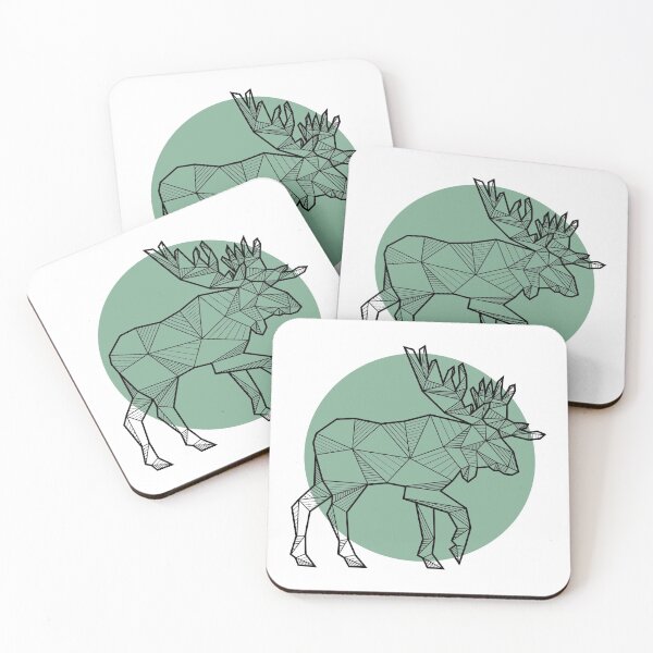 Item preview, Geometric Moose designed and sold by alcateiaart.