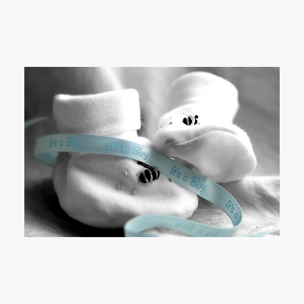 Item preview, It's A Boy booties designed and sold by Lin-Ann Anantharachagan.