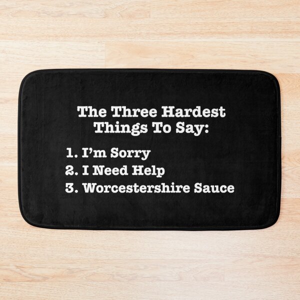 Item preview, The Three Hardest Things To Say Funny Quote designed and sold by Cat Lady Designs.