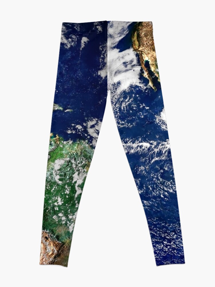 Alternate view of Earth from Space Leggings