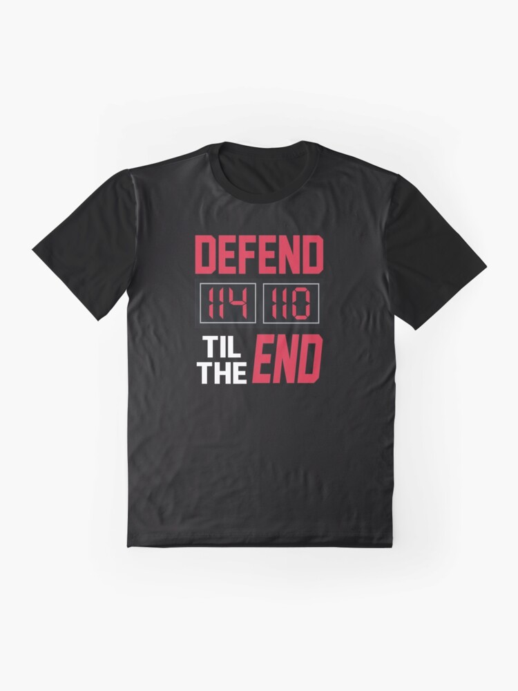 Alternate view of 'Defend Til The End' (Black) Graphic T-Shirt