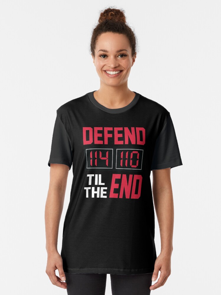Alternate view of 'Defend Til The End' (Black) Graphic T-Shirt
