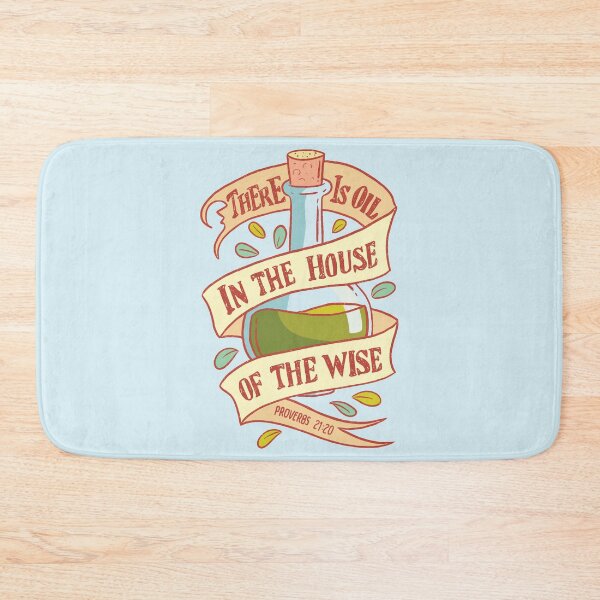 Item preview, There Is Oil In The House Of The Wise Bible Quote designed and sold by Sandra78.