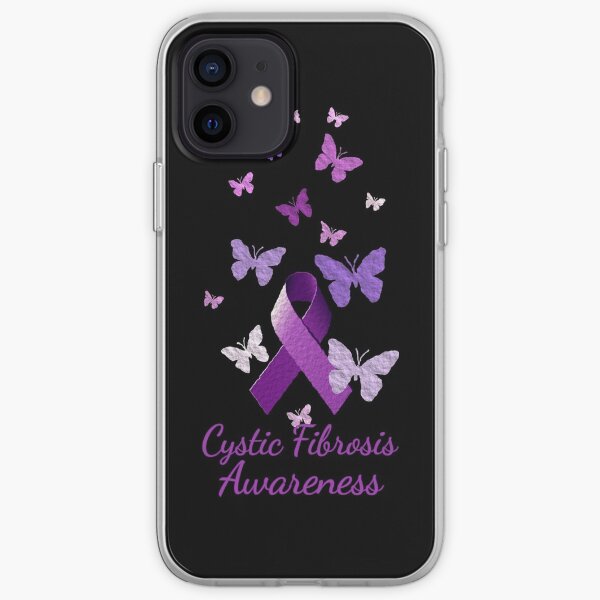 Purple Awareness Ribbon: Cystic Fibrosis iPhone Soft Case