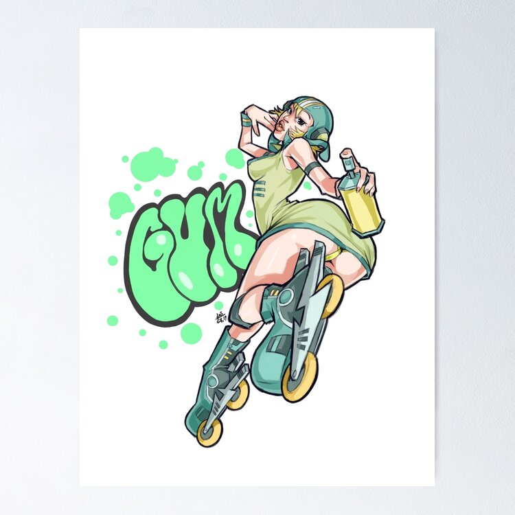 Jet Set Radio Future Gum Sticker