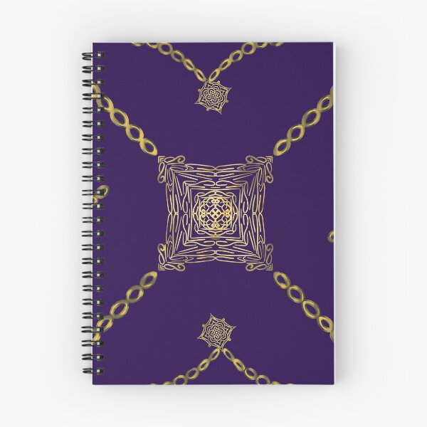 Item preview, Gold chain jewellery on deep purple background designed and sold by LoveMoos.