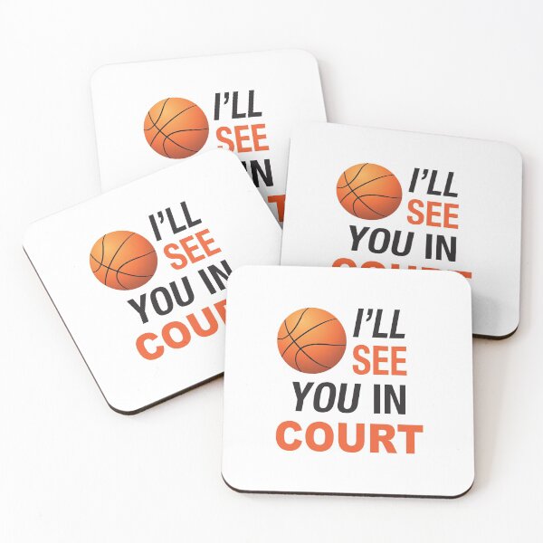 Item preview, 'I'll See You In Court!' (White) designed and sold by The Button Gal.