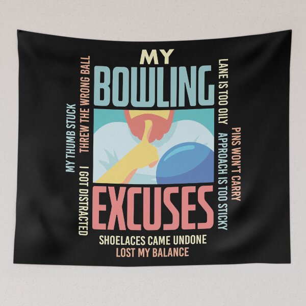 Item preview, My Bowling Excuses Bowler Gift Idea designed and sold by Sandra78.