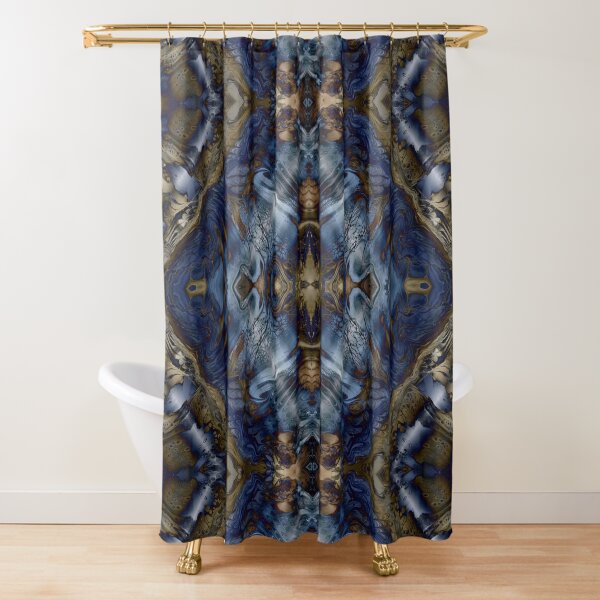 Wood and Water Shower Curtain