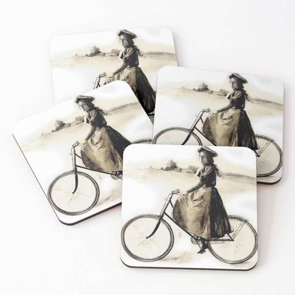 Item preview, The Lady on the Bicycle designed and sold by PictureNZ.