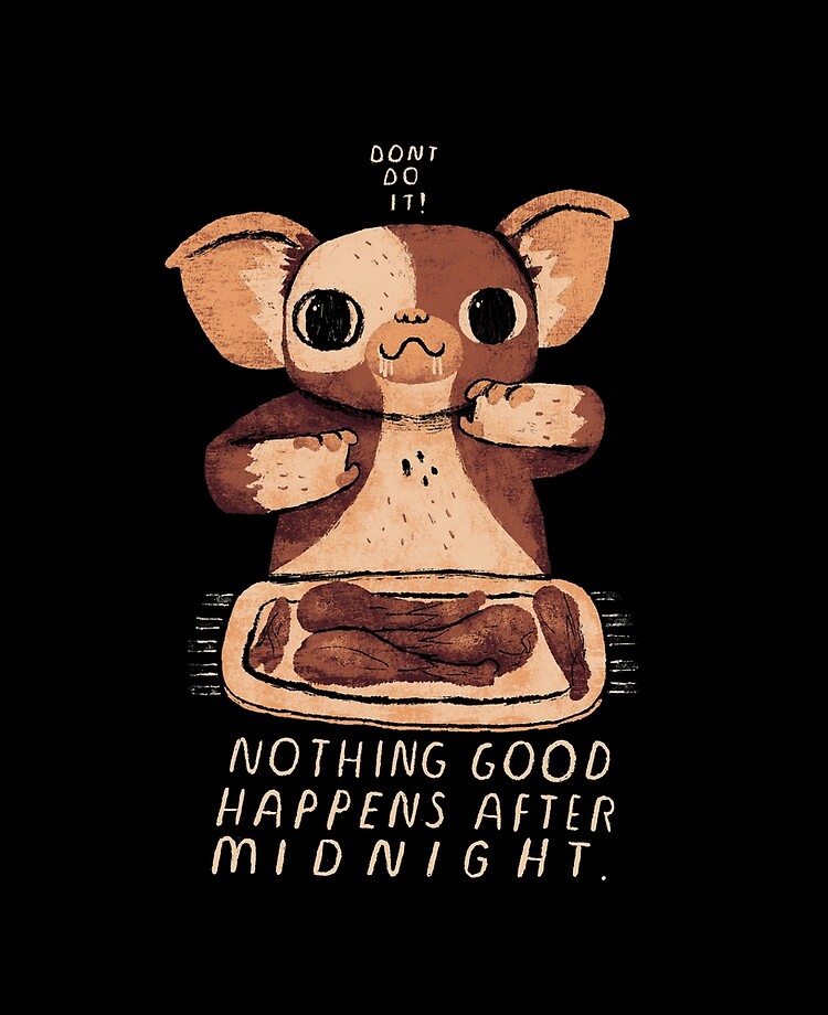 nothing good happens after midnight | iPad Case & Skin