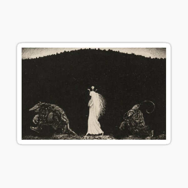 Item preview, One evening around midsummer, they went with Bianca Maria deep into the forest, 1913 John Bauer designed and sold by immortalpeaches.